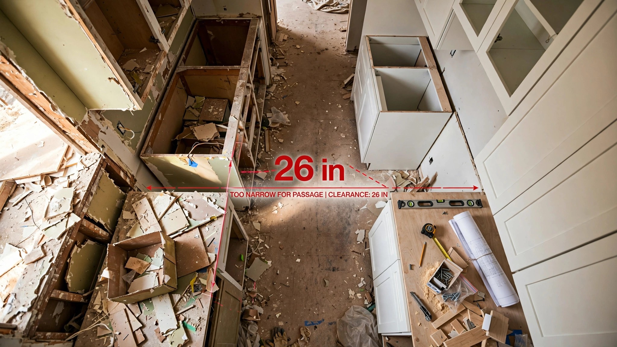 Your $29 AI Designed a Kitchen With 26 Inches Between the Counters. The Code Says 36.