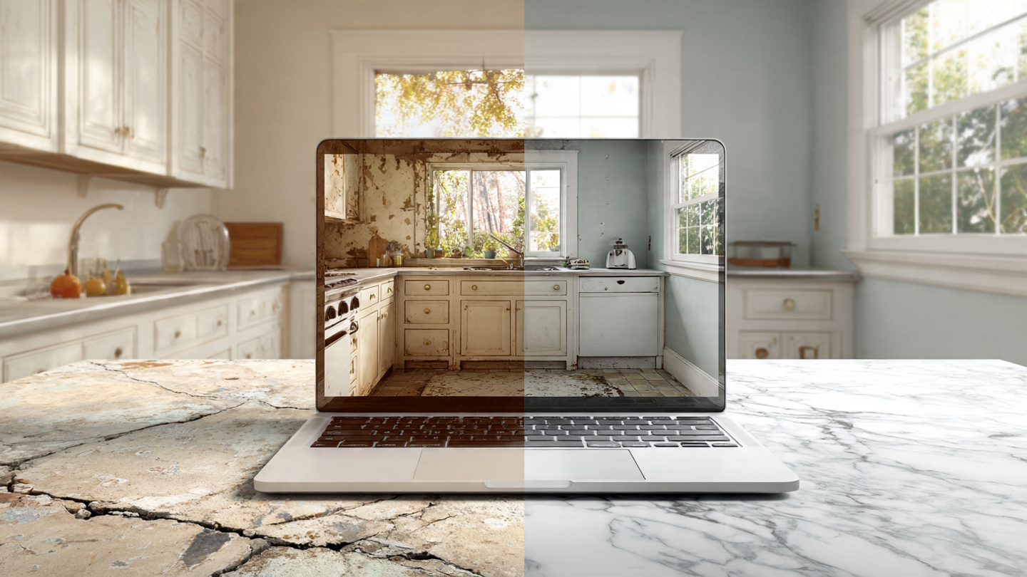 The House Looked Perfect Online. The Lawn Was AI. The Kitchen Renovation Hadn't Happened.