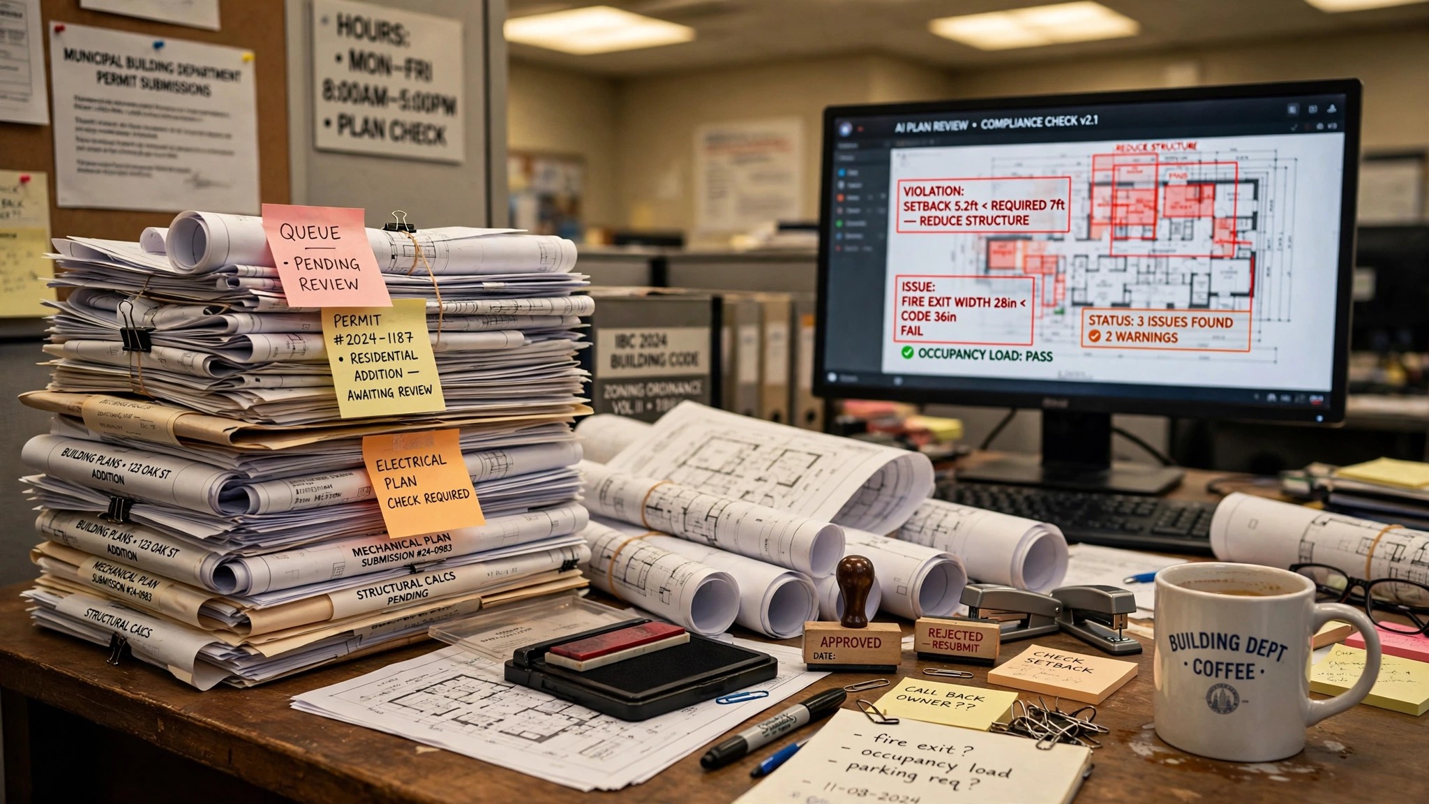 Your Building Permit Sat in a Queue for Twenty-Three Days. An AI Read It in Eleven Minutes. Your City Doesn't Know That's Possible.