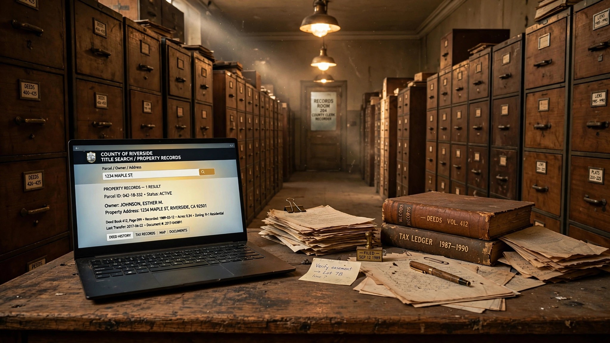 The AI Searched Your Title in Eight Minutes. The County Records It Read Were Missing Forty Years of Liens.