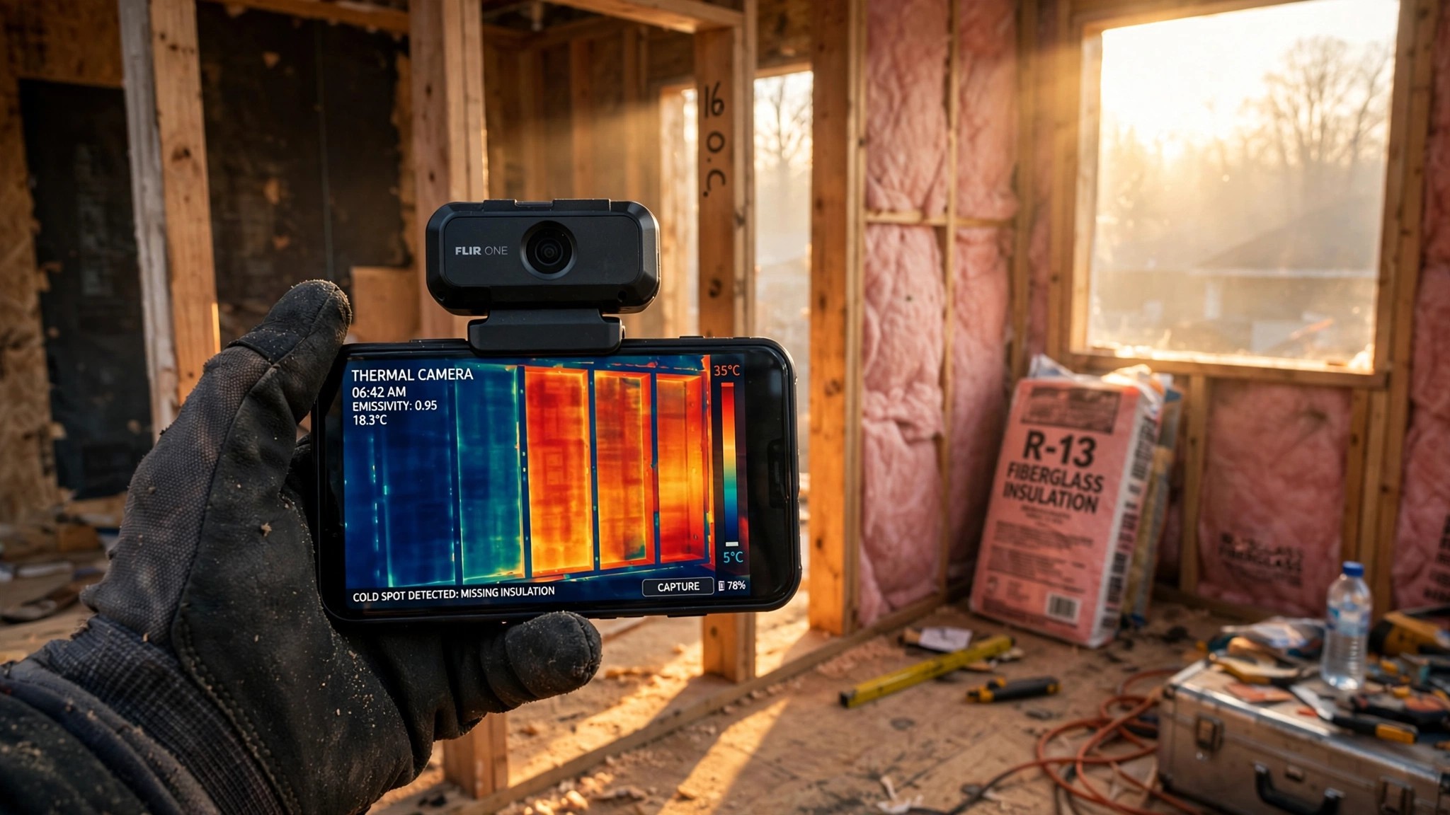Your Insulation Contractor Left 50 Square Feet of Wall Bare. A $250 Camera Found It in 11 Minutes.